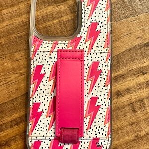 Walli iPhone 13 pro Pink Lightning Phone Case